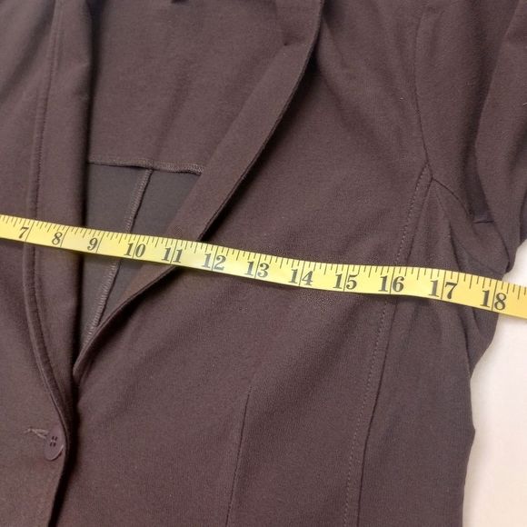 Eileen Fisher Brown One-Button Jacket, size Small Petite - Picture 11 of 15